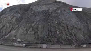 Karayolunu Tehdit Eden Kayalar İçin Tel Örgülü Çözüm