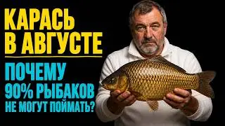 CRUCIAN CARP IN AUGUST, WHY DO 90% OF FISHERMEN RETURN WITHOUT A CATCH?