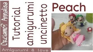 Peach amigurumi doll crochet principessa Super Mario Bros