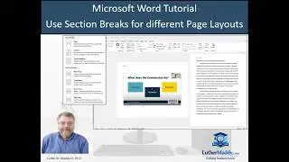 Microsoft Word: Have different headers, footers and page numbering in the same document