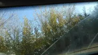 Как снять старую тонировку стекол авто