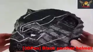 [3D Pen]How To Make Black Phanther Mask using 3D Pen