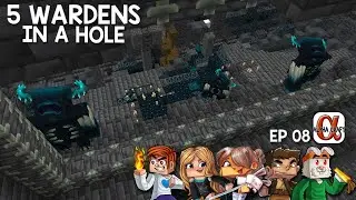 Getting 5 Wardens in a hole, Alphacraft Season 5 Episode 8