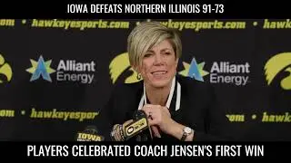 Iowa Hawkeye Coach Gets Her First Win #iowahawkeyes