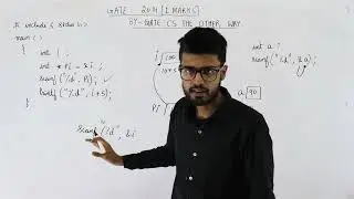 Gate 2014 pyq C Programming | Consider following program in C language:main(){int i; int*pi = &i;