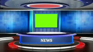 Virtual NEWS studio. GREEN SCREEN DOWNLOAD & use for FREE.