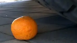 Antistress Experiment Truck vs Crunchy Things! Relaxing Tire Crushing Crunchy Orange and More!