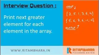 Print next greater element for each element in the array