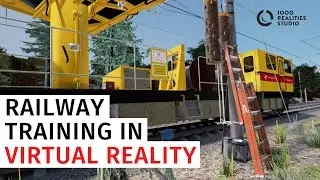 VR Railway Catenary Wire Training | 1000 realities studio
