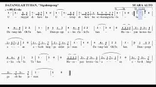 Natal - Datanglah Tuhan (Alto) - Sigulempong