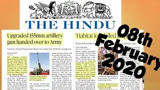 The Hindu Newspaper 08th February 2020