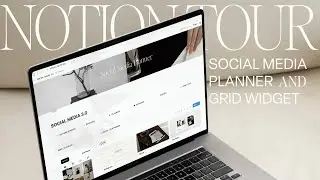 Notion Tour | The Most Beautiful Social Media Planner in Notion | Notion for Creators