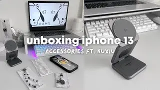 unboxing iphone 13 accessories + KUXIU X40Q 3 in 1 wireless charger | Philippines