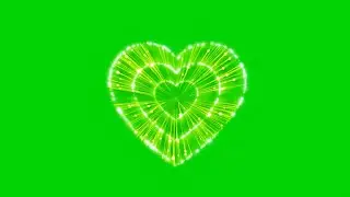 Green screen heart Effects animation