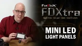 Compact, Portable LED light for film & photography - Mini LED light panels from Fotodiox