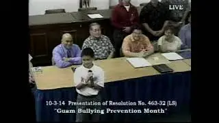 Resolution Presentation - Senator Rory J. Respicio - October 3, 2014 10am