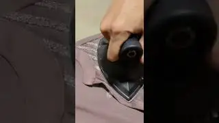 Proses pemasangan payet berlian pada gamis cewe