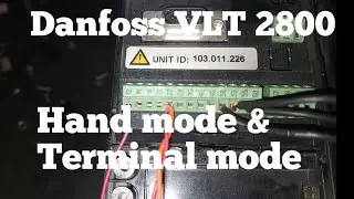 Danfoss VLT 2800 Terminal & keypad setting | Inverter start stop  programing