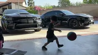 Lil’ baller don’t hit the Hellcats