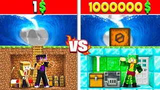 1$ VS 10000$ TSUNAMI BUNKER CHALLENGE😱