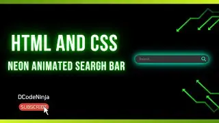How to Create a Glowing Search Bar with CSS Neon Effect | DCodeninja