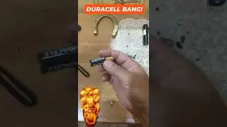 Взорвалась батарейка. DURACELL BANG!