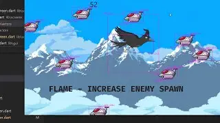 08 Increase Enemy Spawn Rate in Flutter Games with Flame - crow