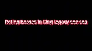 The best sec sea bosses