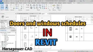 Revit tutorial: How to create doors and windows schedules in | Revit 