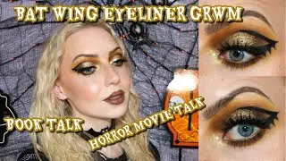 BAT WING EYELINER GRWM | SPOOKY SEASON 🦇
