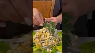 Vegetable Salad with Beef Tongue #food #salad