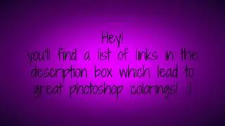Photoshop Colorings! (download links)