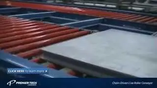 Chain-Driven Live Roller Conveyor for heavy loads and pallets