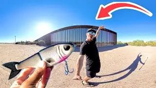 I JUMPED TRUMPS WALL to FISH this HIDDEN Spot
