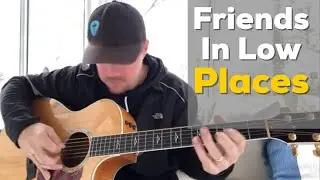 Friends In Low Places | Garth Brooks | Beginner Guitar Lesson w/ Intro