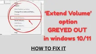 How to Fix Greyed Out Partition Option in Disk Management (Windows 10/11)