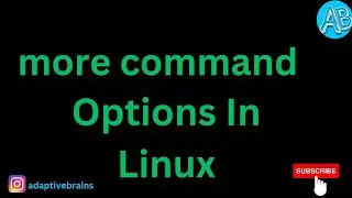 more command options | Linux | ubuntu |