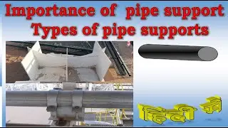 What is Pipe Support | Importance of Pipe Supports | पाईप  स्पोर्ट किसे कहते हैं |