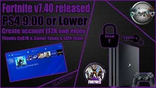 How to Play Fortnite Online on a Jailbroken PS4 | 60FPS | EFZN Account | PS4 9.00 or Lower
