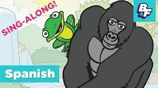 Learn Spanish Prepositions Sing-Along Song | BASHO & FRIENDS 4k Learning Songs | Dónde está chant