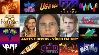 VÍDEO EM 360º ! ATRIZES E ATORES BRASILEIROS QUE FORAM ESQUECIDOS OU ABANDONARAM AS NOVELAS