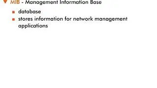 Simple Network Management Protocol (SNMP) - 4 : Terms