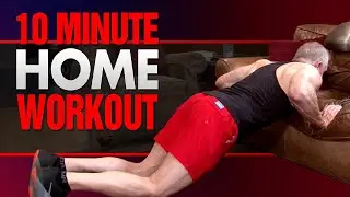 10 Minute At Home Bodyweight Chest Workout - LOSE THE MAN BOOBS!