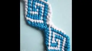 Фенечка конфетка с греческим узором