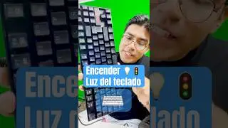 Como enceder las luces en el teclado 💻😊 #teclado #tecladogaming #windows #keyboard  #teclados