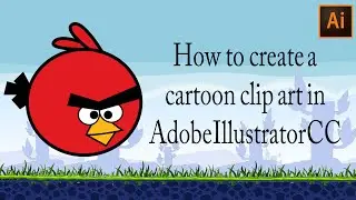 How to create a cartoon clipart in Adobe Illustrator CC