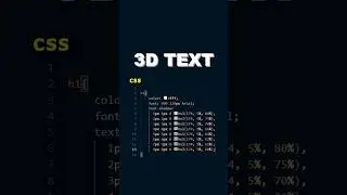 3d text html css | css trick