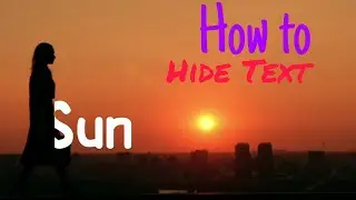 How to hide text under subject in video || Video masking