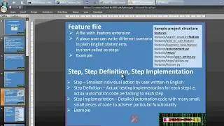Python Behave (not Cucumber) module demo 1