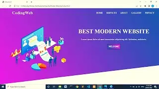How To Create Website Using HTML CSS | Website Header Design | Website Using HTML CSS